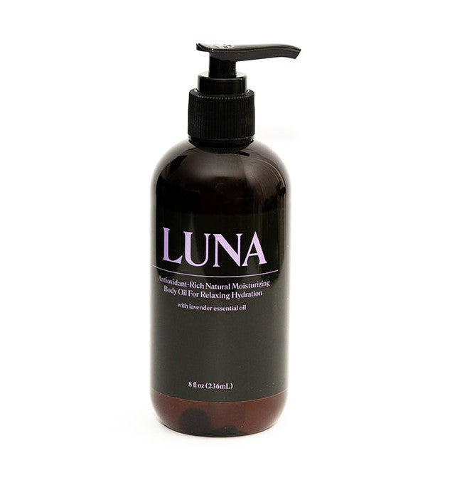 LUNA - Moisturizing Formula with Lavender Fragrance: This oil is designed to provide intense hydration and nourishment for dry and damaged skin.